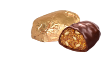 Купить фрутодень, поштучно конфеты  с кедровыми орехами в шоколадной глазури